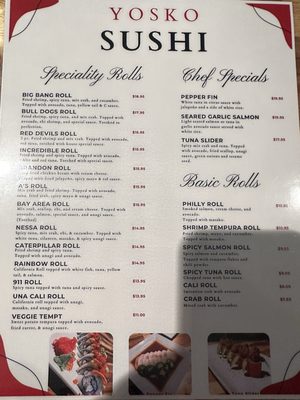 Menu photo 1 Yosko Japanese Lincolnton, GA Menu photo 1 Yosko Japanese Lincolnton, GA