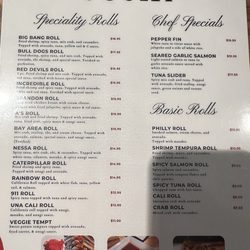 Yosko Japanese - Menu