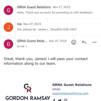 Ramsay's Kitchen - Email from GR management. So disappointing. - Chicken Wings Near Me - Oklahoma City, Oklahoma Ramsay's Kitchen - Email from GR management. So disappointing. - Chicken Wings Near Me - Oklahoma City, Oklahoma