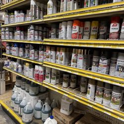 McDonald's Hardware - Spray paint section