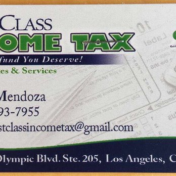 1. First Class Income Tax