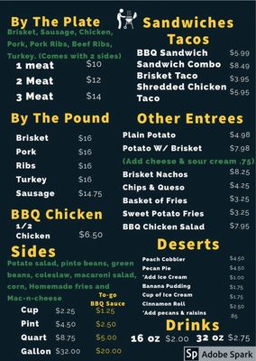Menu photo 2 David’s Old Fashioned Pit BBQ Restaurant Fredericksburg, TX Menu photo 2 David’s Old Fashioned Pit BBQ Restaurant Fredericksburg, TX