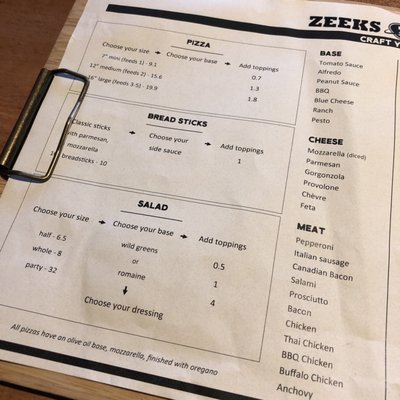 Menu photo 1 Zeeks Pizza Seattle, WA