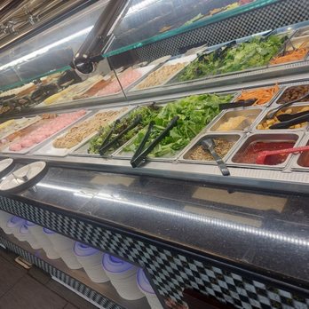Oasis Buffet - At the salad bar, cookies, cake... I didn't have room for the sweets.  Salad was fresh. - Buffets Near Me - Hesperia, California