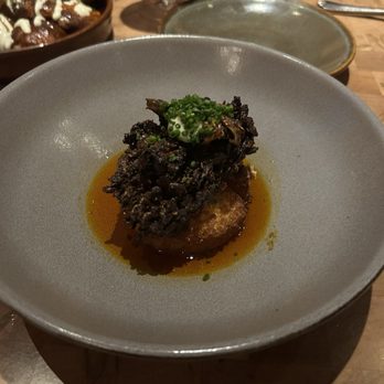 IDOL WOLF - "Chorizo" roasted hen of the woods - Tapas/Small Plates Near Me - Saint Louis, Missouri IDOL WOLF - "Chorizo" roasted hen of the woods - Tapas/Small Plates Near Me - Saint Louis, Missouri