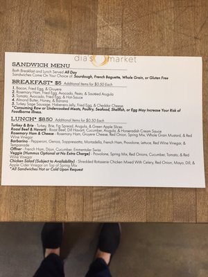 Menu photo 2 Dia's Market Austin, TX