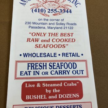 Anne Arundel Seafood - The data. - Seafood Near Me - Pasadena, Maryland
