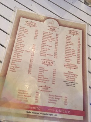 Menu photo 6 Cielo Rooftop SMA San Miguel de Allende, GUA