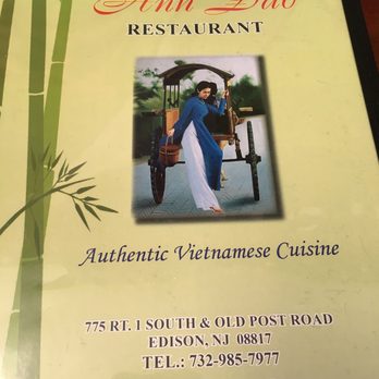 Pho Anh Dao - Menu cover - Vietnamese Near Me - Edison, New Jersey