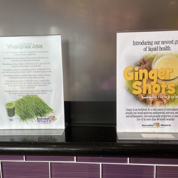Smoothie Whirl'd - Info on Ginger shots and wheatgrass shots - Juice Bars & Smoothies Near Me - West Palm Beach, Florida