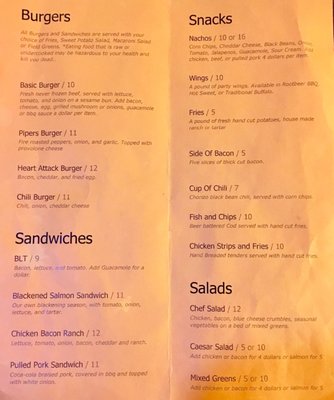 Menu photo 1 Pub at Piper's Creek Seattle, WA Menu photo 1 Pub at Piper's Creek Seattle, WA