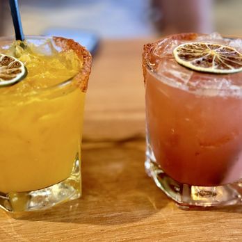Cocina De Barrio - Happy hour margaritas - mango & strawberry - Breakfast & Brunch Near Me - San Diego, California Cocina De Barrio - Happy hour margaritas - mango & strawberry - Breakfast & Brunch Near Me - San Diego, California