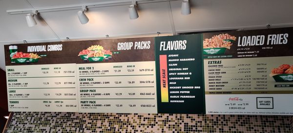 Menu photo 4 Wingstop Moreno Valley, CA