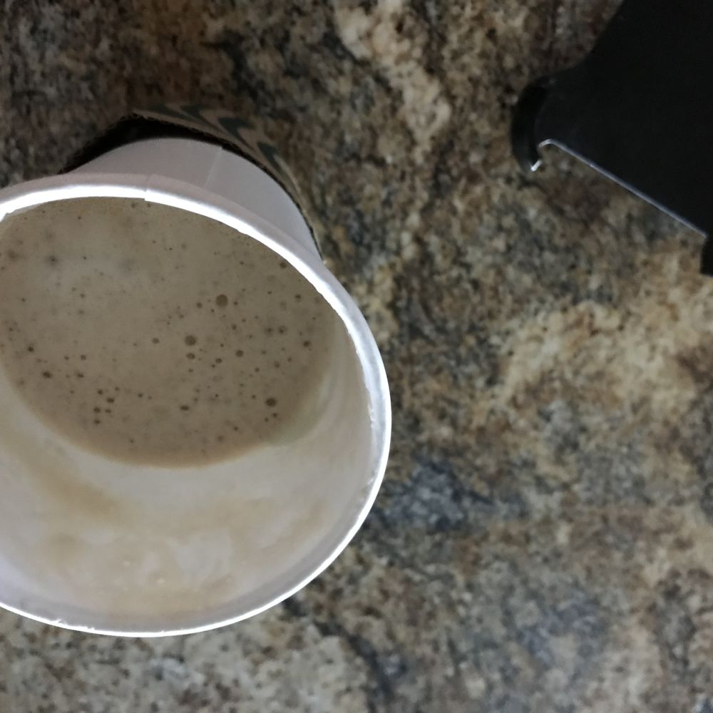 Starbucks - I scraped the foam. This is how much coffee I got. $5 for half a cup of coffee. - Coffee & Tea Near Me - Phoenix, Arizona Starbucks - I scraped the foam. This is how much coffee I got. $5 for half a cup of coffee. - Coffee & Tea Near Me - Phoenix, Arizona