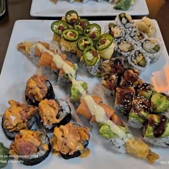 Makimoto Sushi - The first tray of rolls. EXCITING! - Sushi Bars Near Me - Auburn Hills, Michigan