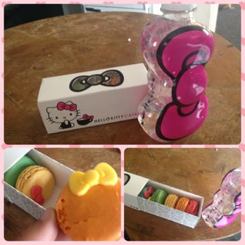 Hello Kitty Cafe Truck - Hello Kitty bottle and macarons! - Coffee & Tea Near Me - Oak Brook, Illinois Hello Kitty Cafe Truck - Hello Kitty bottle and macarons! - Coffee & Tea Near Me - Oak Brook, Illinois