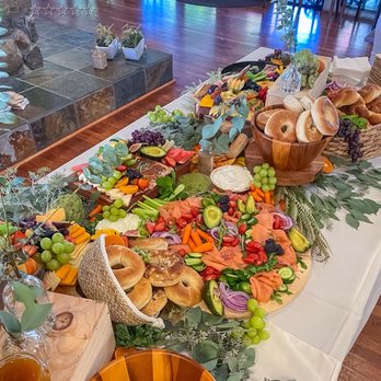 Brie Grazing Boards - Our beautiful breakfast setup - Caterers Near Me