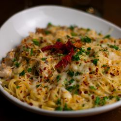 D. H. LESCOMBES WINERY & BISTRO - Pasta New Mexico with Hatch Green Chile