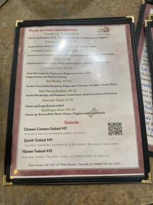Menu photo 6 Pure Grain Bakery & Cafe Vacaville, CA