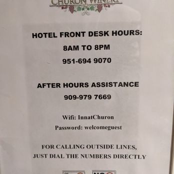 Inn At Churon Winery - Availability after hours. - Hotels Near Me - Temecula, California