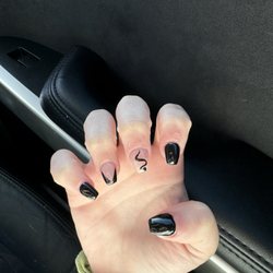 Nails of Towne and Spa - Acrylic coffin with art
