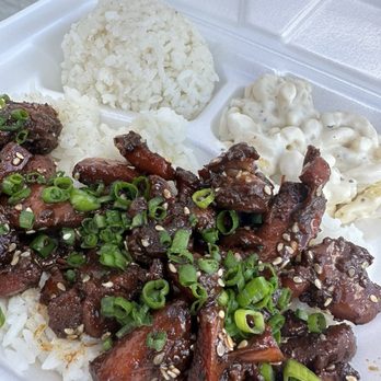 Hawaiian Bros Island Grill - What they call Honolulu Chicken - which they can't say right and tastes like they mixed watered down soy sauce with sugar - Hawaiian Near Me - Glendale, Arizona