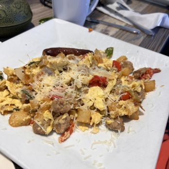 The Pan - The The Pan's Signature Scramble - Pizza Near Me - Long Beach, California The Pan - The The Pan's Signature Scramble - Pizza Near Me - Long Beach, California