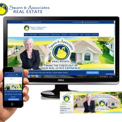 Outerspection- Organic Branding - Swann and Associates Real Estate website redesign and Facebook page design