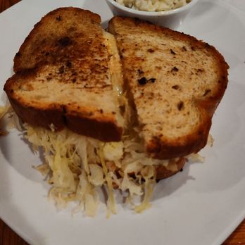 West End Cafe - This is the Reuben with pastrami and their Mac salad. It's a mouthful. So delicious. - New American Near Me - Winston Salem, North Carolina West End Cafe - This is the Reuben with pastrami and their Mac salad. It's a mouthful. So delicious. - New American Near Me - Winston Salem, North Carolina