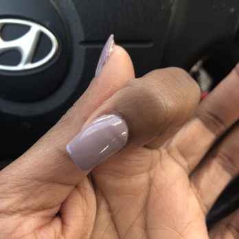 Ruby Nails - Lumpy and square. This was right after I walked out the shop - Nail Salons Near Me - Marietta, Georgia