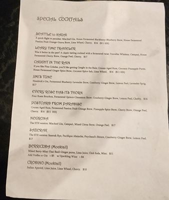 Menu photo 7 S/T Hooligans Seattle, WA