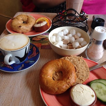 Bagels & Beans - Walnut cream cheese and tomato bagel - Bagels Near Me - Amsterdam, New Hampshire