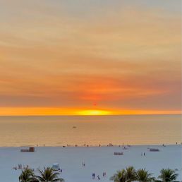 Sunset from the outdoor patio