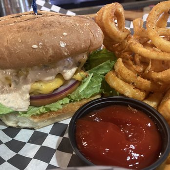 Casey's Black Rock - Double smash burger (13) - Sports Bars Near Me - Buffalo, New York