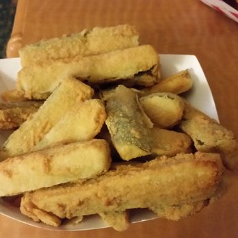 Varsity Burger - Order of Fried Zucchini.  Massive portion!  Could easily feed 3 adults. - Burgers Near Me - Anaheim, California