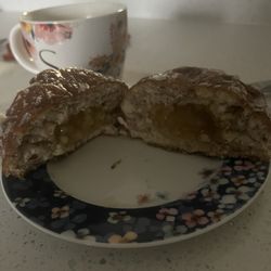Johns Donut Shop - Enormous filled Apple Fritter!!!!!