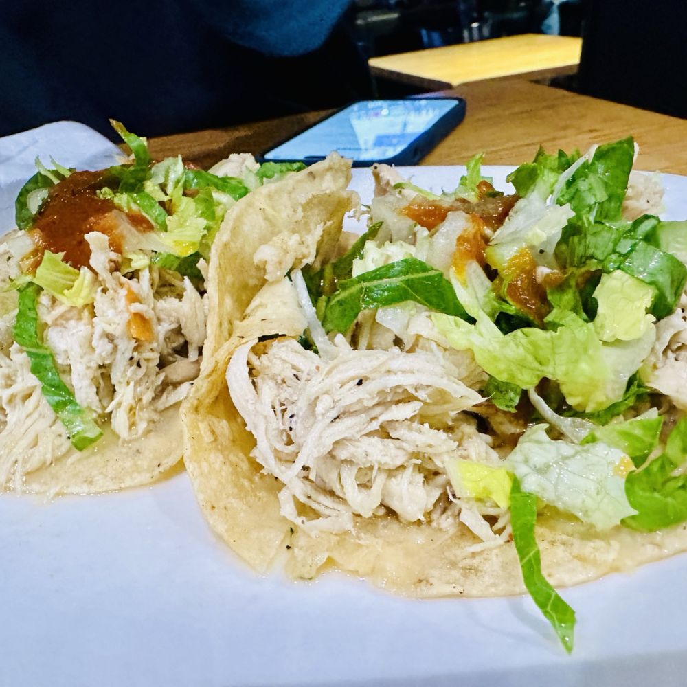 Agave Mexican Bistro - Happy Hour Chicken Tacos ($8.95).  Just okay. - Mexican Near Me - Mountain View, California