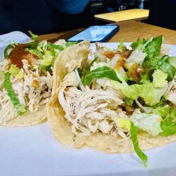 Agave Mexican Bistro - Happy Hour Chicken Tacos ($8.95).  Just okay. - Mexican Near Me - Mountain View, California