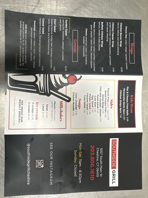 Menu photo 1 SouthSide Grill Cheshire, CT Menu photo 1 SouthSide Grill Cheshire, CT