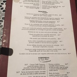 Oleiro Cozinha Artesanal - Opções do cardápio
