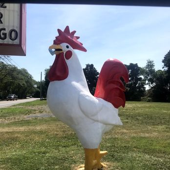Assateague Crab House - This rooster is right off the street so you can't miss the restaurant - Seafood Markets Near Me - Berlin, Maryland