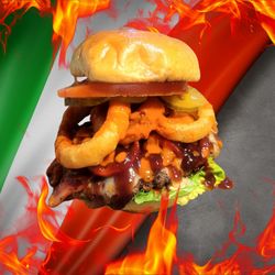 Nataliano's - Blazing Cow Smash Burger