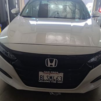 Cali Auto Design - Front bumper wrapped black (chrome delete) - Auto Customization Near Me - Ontario, California