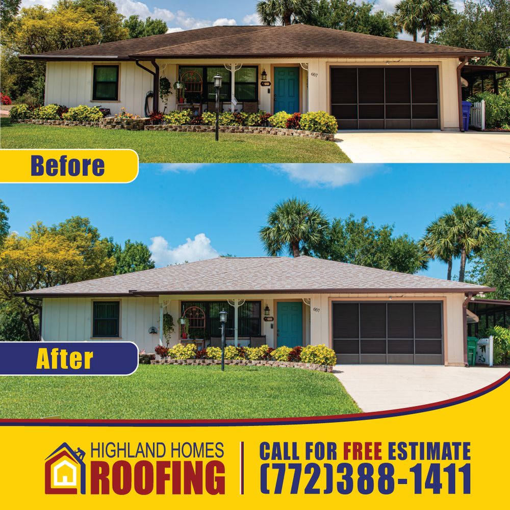 Slide of Highland Homes Roofing