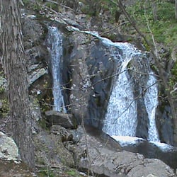 Appalachian Trail - Rockfish Gap Trailhead - There are several waterfalls near the A.T. - this is off the Jones Run (Blue Blaze) trail.