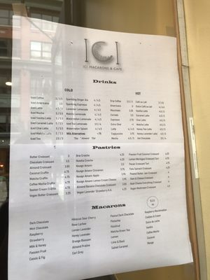 Menu photo 2 ICI Macarons & Cafe Philadelphia, PA