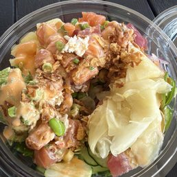 Salmon and Tuna Poke Bowl