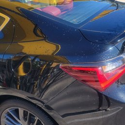 I had to hand dry my car. I had to hand dry my car.