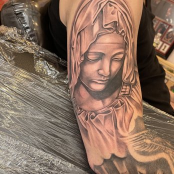 Blue Diamond Tattoo Studio - Virgin Mary tattoo - Tattoo Near Me - Attleboro, Massachusetts