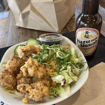Marugame Udon - Garlic Chicken Salad and yuzu shuwah - Japanese Near Me - Honolulu, Hawaii Marugame Udon - Garlic Chicken Salad and yuzu shuwah - Japanese Near Me - Honolulu, Hawaii
